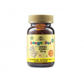 Kangavites Natural Orange Burst Vitamin C 100mg 90 tablete masticabile - Solgar