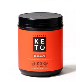 Keto Whey Protein Powder MCT Chocolate 511g - Perfect Keto