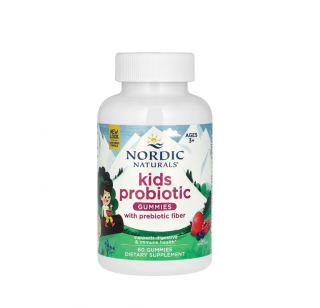 Kids Probiotic Gummies 3+Ani Great Berry 60 Gummies - Nordic Naturals