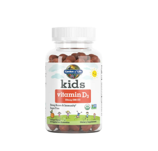 Kids Vitamin D3 Orange 20mcg 800IU 4+ ani 60 Gummies - Garden of Life