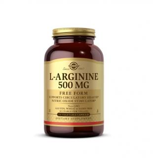 L-Arginine 500mg (Free Form) 250 capsule - Solgar