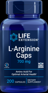 L-Arginine 700mg 200 Capsule - Life Extension