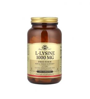 L-Lysine 1000mg (Free Form) 100 tablete - Solgar