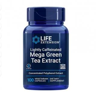 Lightly Caffeinated Mega Green Tea Extract 100 capsule - Life Extension