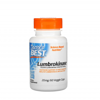 Lumbrokinase 20mg 60 Capsule - Doctor s Best