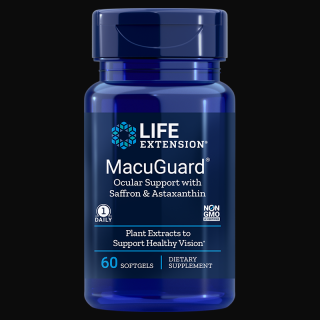 MacuGuard Ocular Support SaffronAstaxanthin 60 capsule - Life Extension