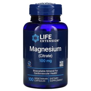 Magnesium Citrate 100 mg - 100 cps Life Extension