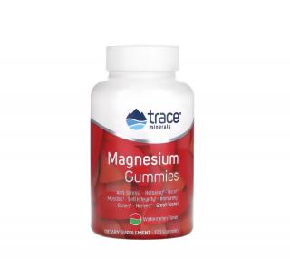 Magnesium Gummies cu aroma de pepene verde 120 jeleuri - Trace Minerals