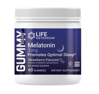 Melatonin 3mg 60 gummies - Life Extension