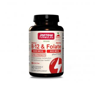 Methyl B-12  Methyl Folate 5000 mcg   800 mcg 60 tablete - Jarrow Formulas