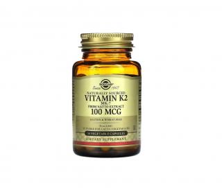 Naturally Sourced Vitamin K2 MK-7 from Natto Extract 100 mcg 50 capsule vegetale - Solgar