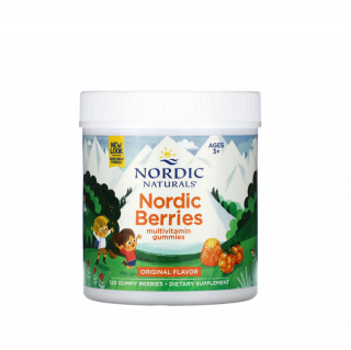 Nordic Berries Multivitamin Gummies Varsta 3+ Original 120 Gummy  - Nordic Naturals