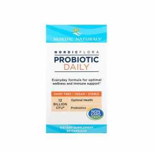 Nordic Flora Probiotic Daily 12 Billion CFU 60 Capsule - Nordic Naturals