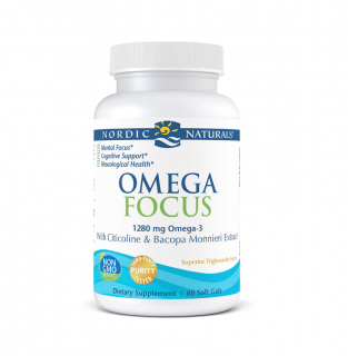Omega Focus with Bacopa Monnieri Extract 1280mg 60capsule - Nordic Naturals