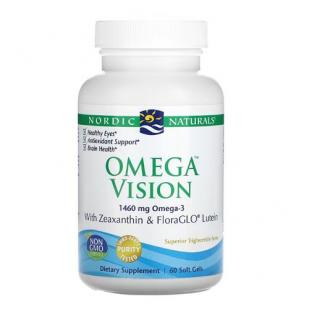 Omega Vision with ZeaxanthinFloraGO Lutein 1460mg 60 Soft Gels - Nordic Naturals