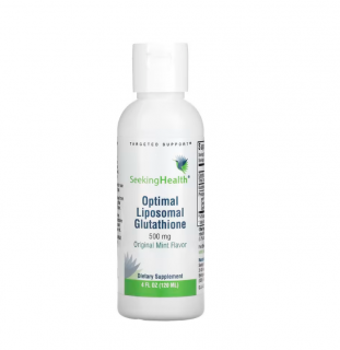 Optimal Liposomal Glutathione Original Mint 500mg 120 ml - Seeking Health