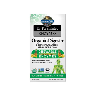Organic Digest+ Dr. Formulated Enzymes, Tropical Fruit 90 Capsule - Garden of Life