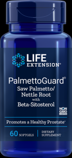 PalmettoGuard Saw Palmetto Nettle Root Formula with Beta-Sitosterol - 60 cps Life Extension