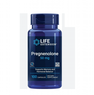 Pregnenolone 50mg 100 capsule - Life Extension