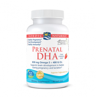 Prenatal DHA, 830mg Strawberry 90 capsule - Nordic Naturals