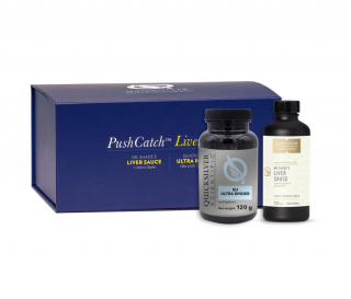 PushCatch Liver Detox, Liver Sauce100ml +EU Ultra Binder 120g - Quicksilver Scientific
