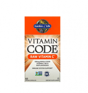 RAW Vitamin C Vitamin Code 60 Capsule - Garden of Life