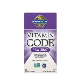 RAW Zinc Vitamin Code 60 Capsule - Garden of Life