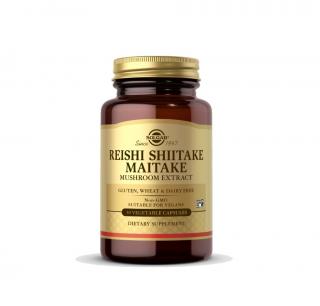 Reishi Shiitake Maitake Mushroom Extract 50 capsule - Solgar