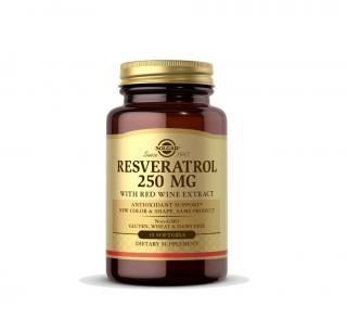 Resveratrol 250mg with Red Wine Extract 30 capsule moi - Solgar