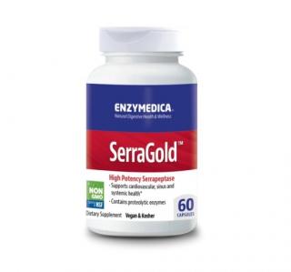 SerraGold High Potency Serrapeptase 60 Capsule - Enzymedica
