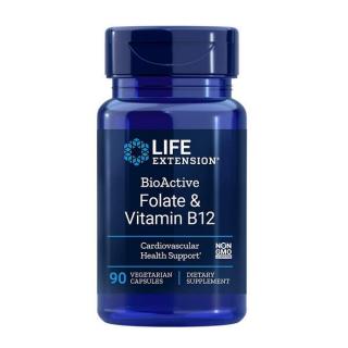 Supliment Alimentar BioActive Folate  Vitamin B12 - 90cps Life Extension