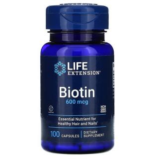 Supliment Alimentar Biotin 600mg 100 capsule - Life Extension
