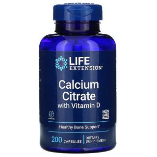 Supliment Alimentar Calcium Citrate with Vitamin D  200 cps Life Extension