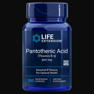 Supliment Alimentar Pantothenic Acid Vitamin B5 500mg 100 capsule - Life Extension