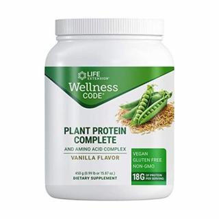 Supliment Alimentar Wellness Code Plant Protein Complete  Amino Acid Complex 450g - Life Extension