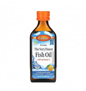 The Very Finest Fish Oil Orange Flavor 1.600mg Omega-3 200ml - Carlson