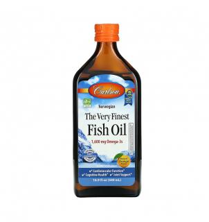 The Very Finest Fish Oil Orange Flavor 1.600mg Omega-3 500ml - Carlson