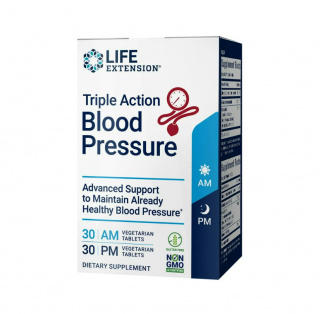 Triple Action Blood Pressure AM PM 2 Pack x 30 Tablets - Life Extension