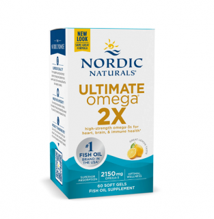 Ultimate Omega 2X 2150mg Lemon 60 capsule - Nordic Naturals