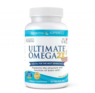 Ultimate Omega 2X TEEN 12-18 ani Strawberry 60 Capsule - Nordic Naturals