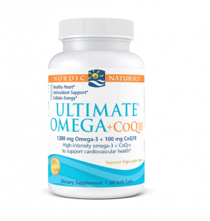 Ultimate Omega + CoQ10 1280mg 60 capsule - Nordic Naturals