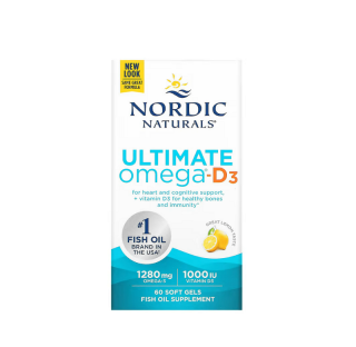 Ultimate Omega-D3 Lemon 1280mg 60 capsule - Nordic Naturals