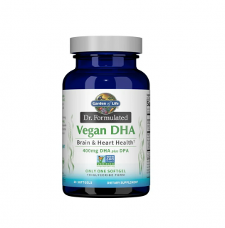 Vegan DHA 400mg Dr. Formulated 30 Softgels - Garden of Life