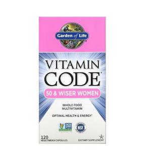 Vitamin Code 50 and Wiser Women s Multi Capsules 120 Capsule - Garden Of Life