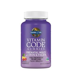 Vitamin Code Prenatal with Iron  Folate 90 jeleuri - Garden of Life