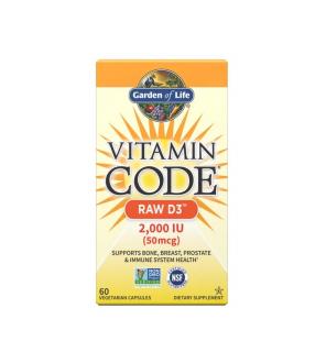 Vitamin Code RAW D3 2000 IU (50mcg) 120 capsule - Garden of Life