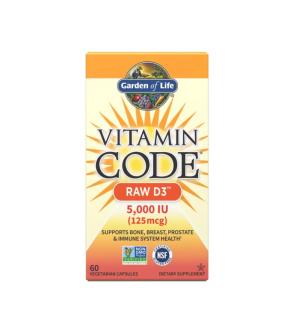 Vitamin Code RAW D3 5000 IU (125 mcg) 60 capsule - Garden of Life