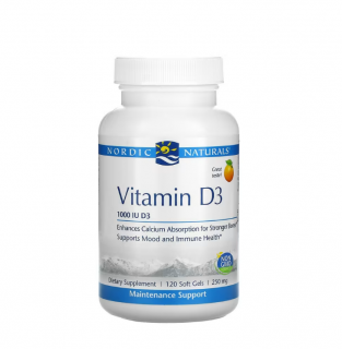 Vitamin D3 1000 IU Orange 120 capsule - Nordic Naturals