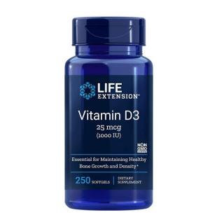Vitamin D3 1000IU- 250 capsule - Life Extension