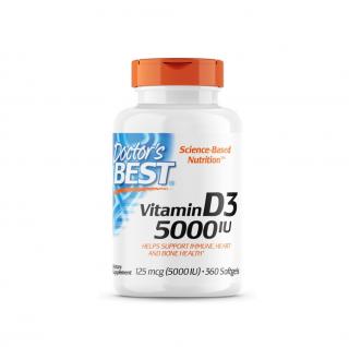 Vitamin D3 125mcg (5000IU) 180 capsule moi - Doctor s Best